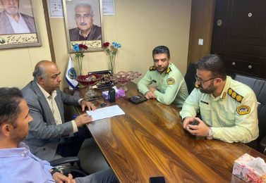 گزارش برگزاری جلسه با مقامات انتظامی استان گیلان