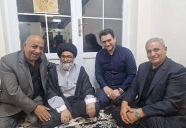 برگزاری جلسه در دفتر آیت‌الله حسینی اشکوری