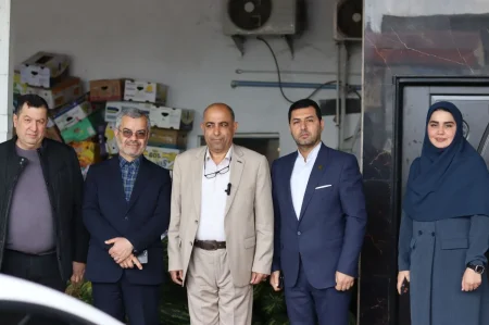 بازدید احمدی سنگری از میدان تره بار ولیعصر احمد گوراب رشت